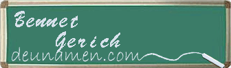 Bennet Gerich Visitenkarte